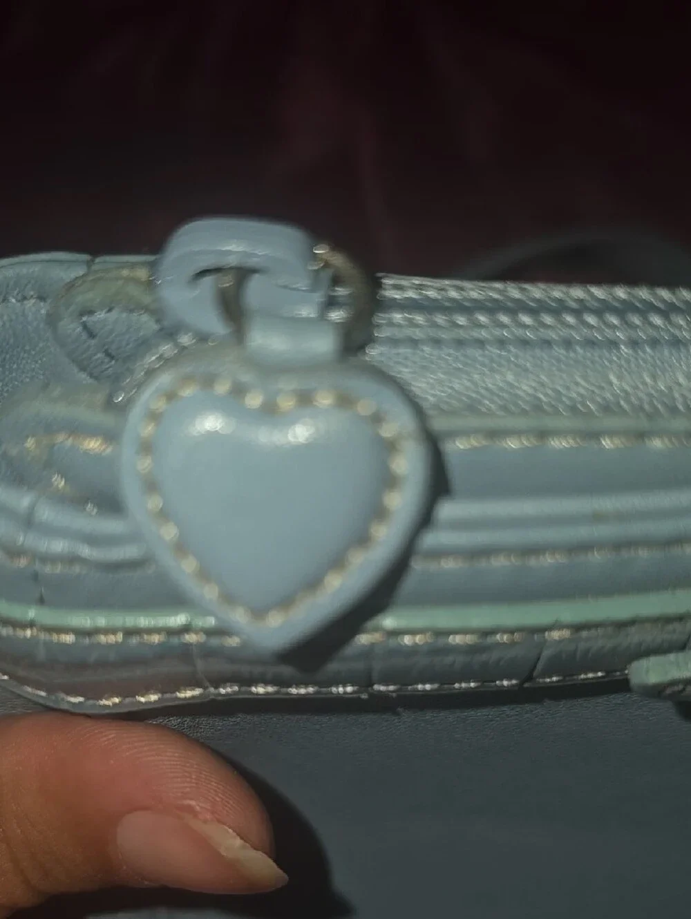 Brighton Light Blue Women’s Shoulder Bag with Heart Charm